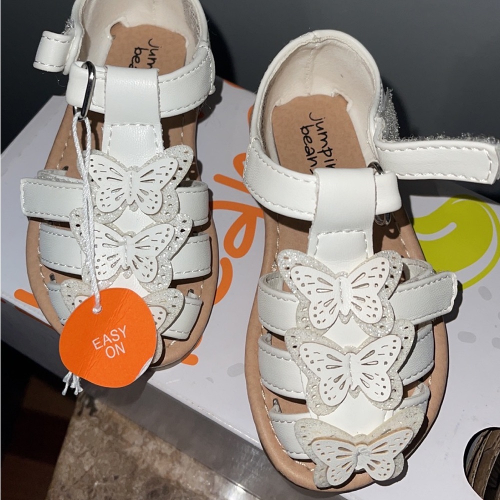 Toddler Dressy Shoes Size 6T Jumping Beans Nutmeg fisherman toddler girl sandals - Picture 6 of 7